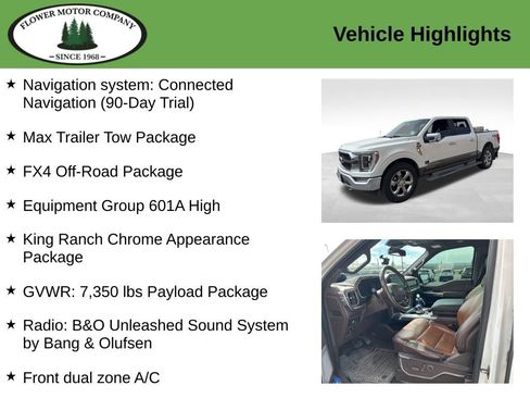 Used 2021 Ford F150 King Ranch w/ Equipment Group 601A High image 2