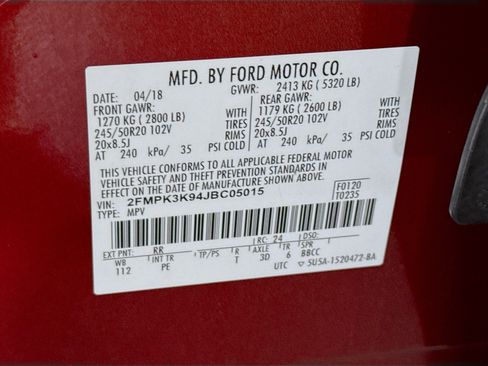 Used 2018 Ford Edge Titanium w/ Equipment Group 302A FWD image 40