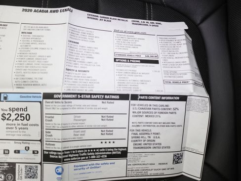 Used 2020 GMC Acadia Denali w/ Trailering Package image 77