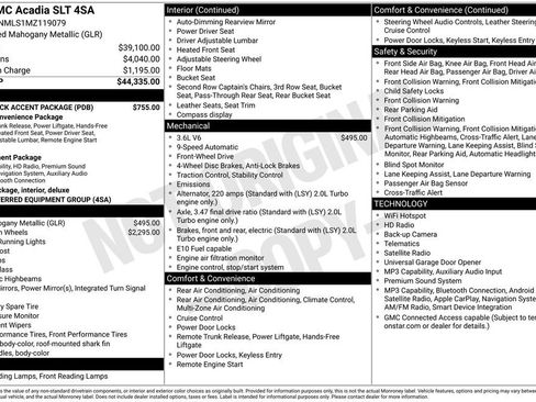 Used 2021 GMC Acadia SLT w/ LPO, Black Accent Package FWD image 12