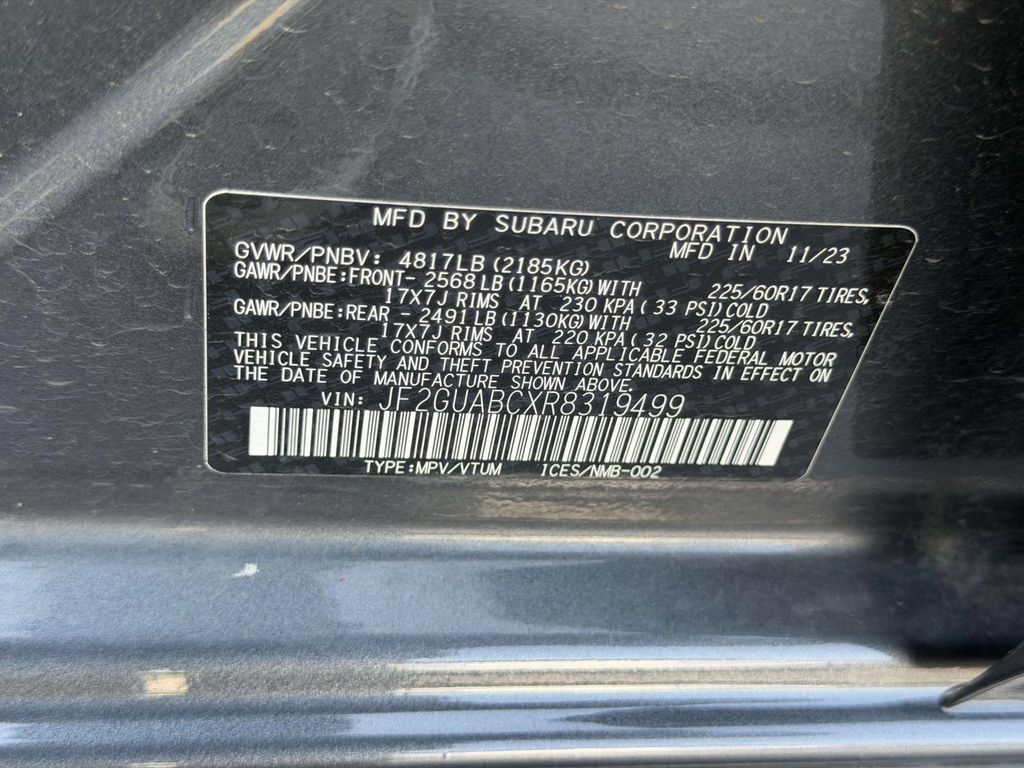 Certified 2024 Subaru Crosstrek 2.0i AWD/4WD image 27