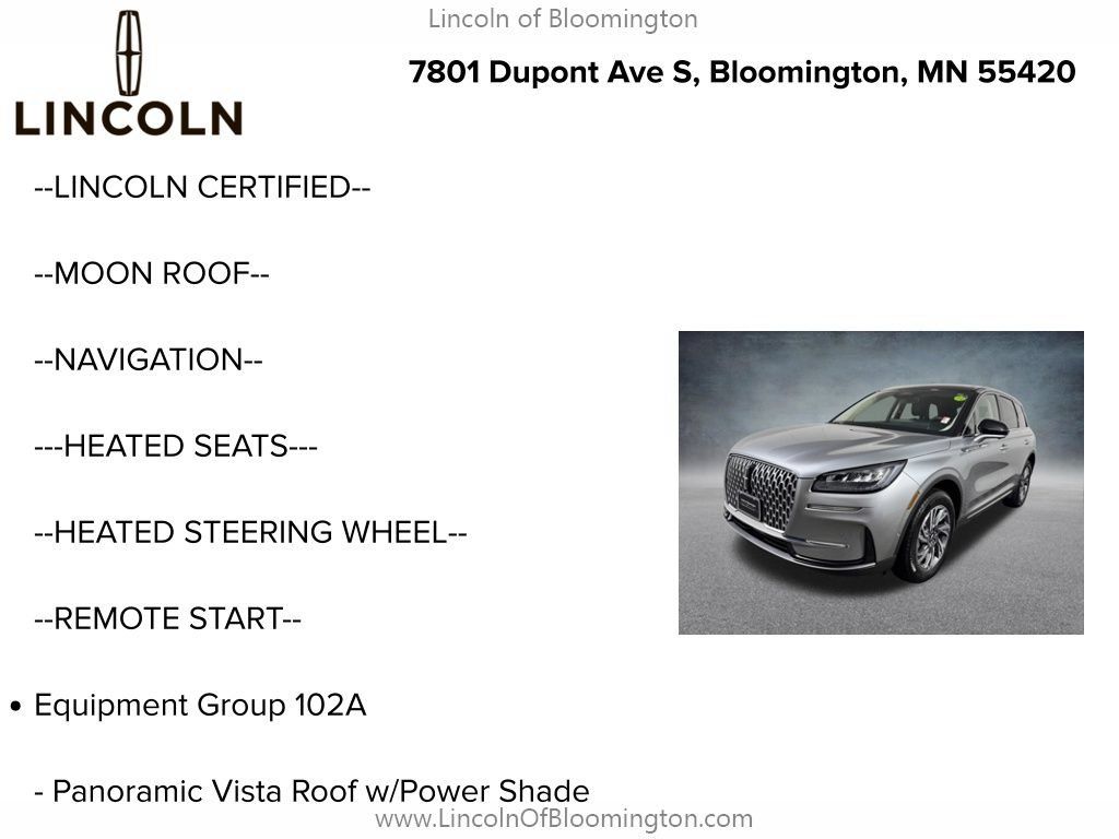 Used 2023 Lincoln Corsair AWD w/ Equipment Group 102A image 6