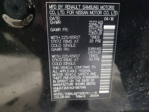 Used 2016 Nissan Rogue SV image 33