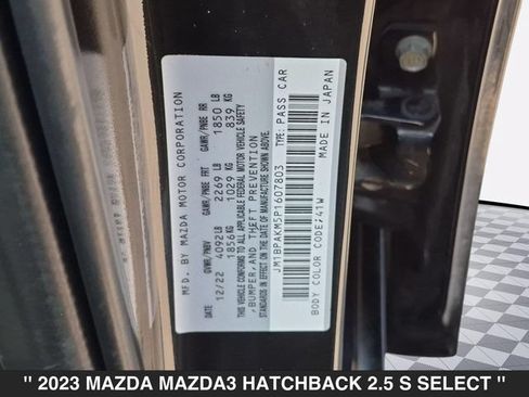 Certified 2023 MAZDA MAZDA3 s FWD image 36