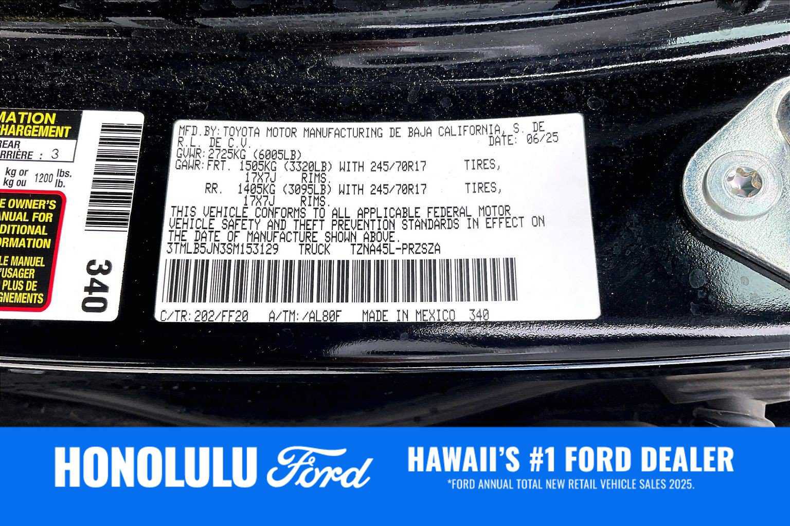 Used 2025 Toyota Tacoma SR5 AWD/4WD image 20
