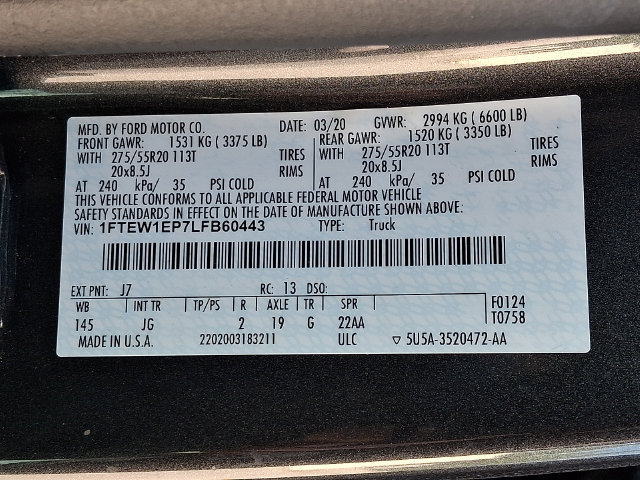Used 2020 Ford F150 XL w/ Equipment Group 101A Mid AWD/4WD image 26