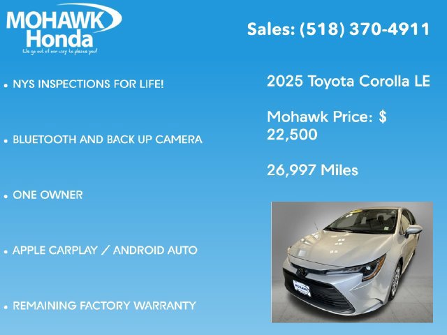 Used 2025 Toyota Corolla LE FWD image 7