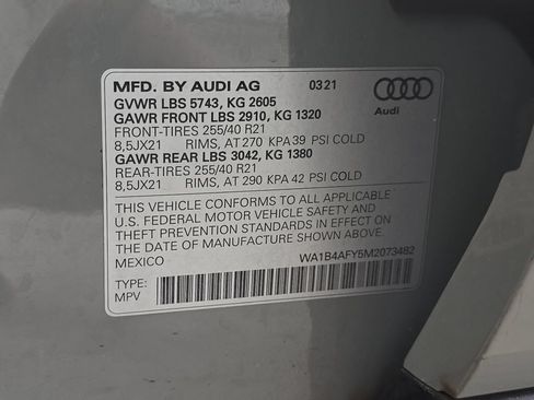 Used 2021 Audi SQ5 Premium Plus w/ Premium Plus Package AWD/4WD image 34