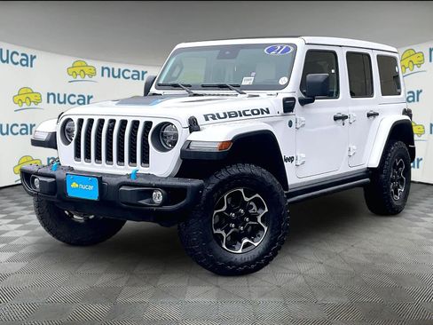 Used 2021 Jeep Wrangler Unlimited Rubicon 4xe w/ Steel Bumper Group image 3