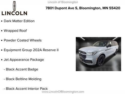 New 2025 Lincoln Navigator L Reserve w/ Jet Appearance Package image 5