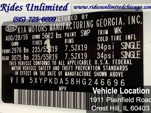 Used 2017 Kia Sorento SX image 27