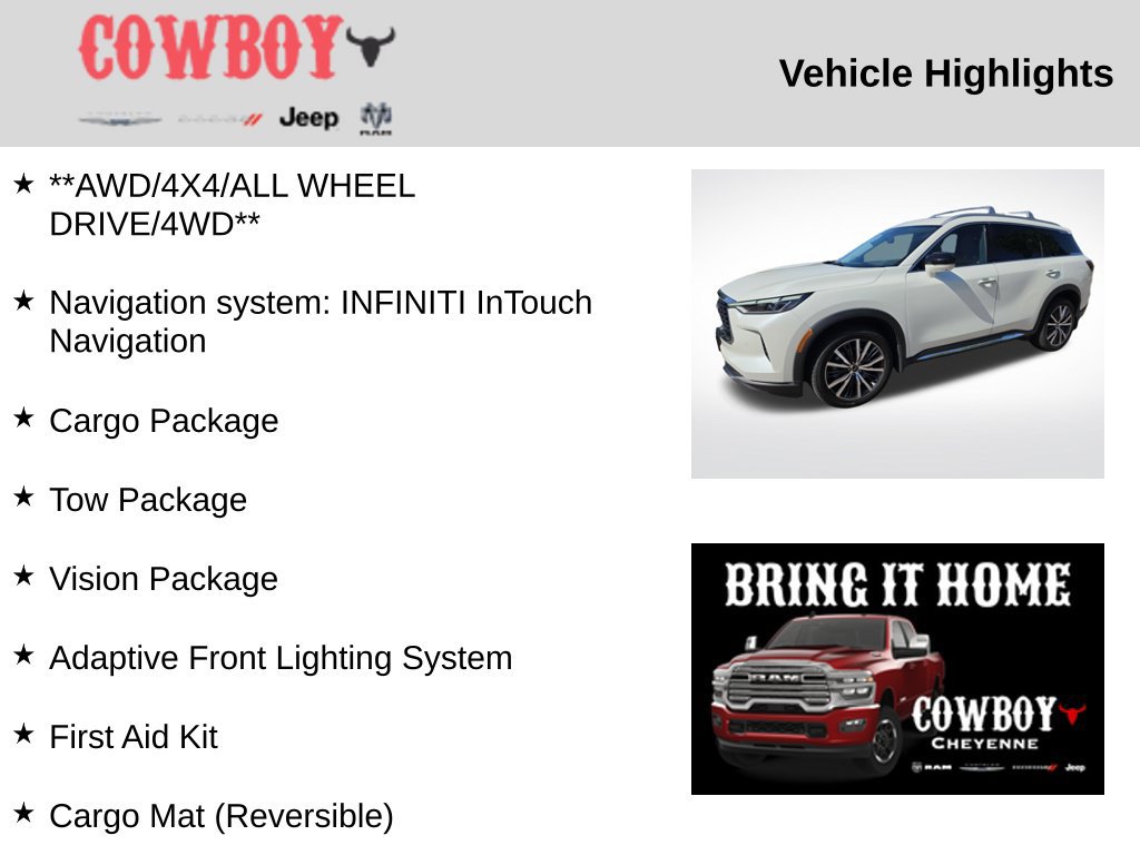 Used 2023 INFINITI QX60 Sensory w/ Vision Package AWD/4WD image 5