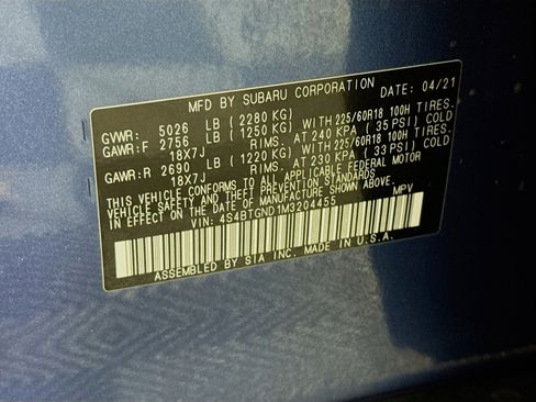 Used 2021 Subaru Outback Limited XT image 43