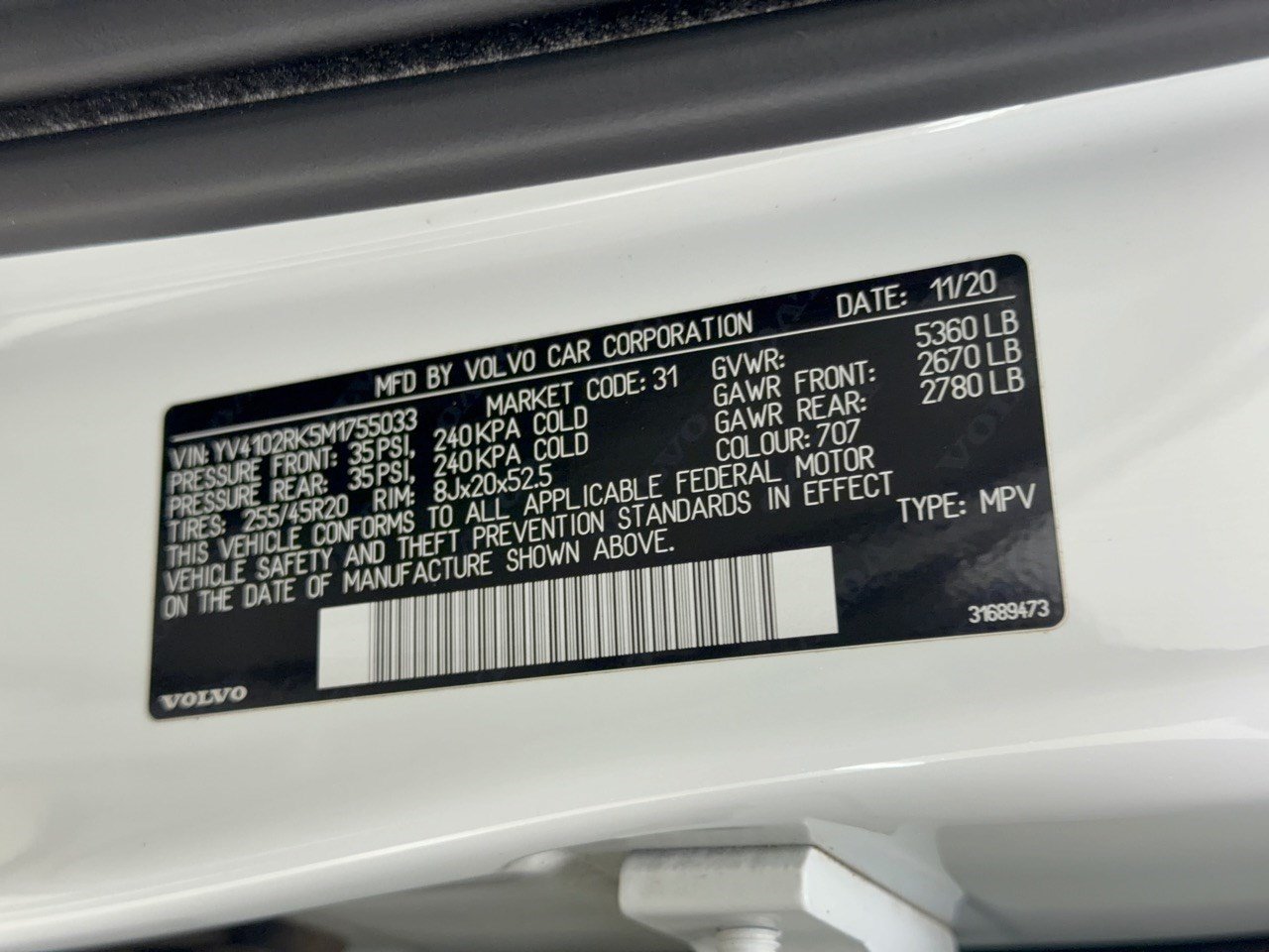 Used 2021 Volvo XC60 T5 Momentum w/ Premium Package AWD/4WD image 31