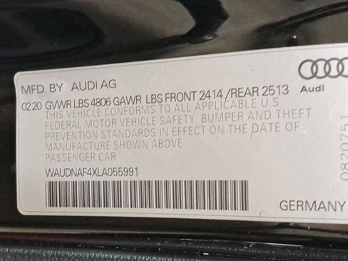 Used 2020 Audi A4 2.0T Premium w/ Convenience Package AWD/4WD image 31