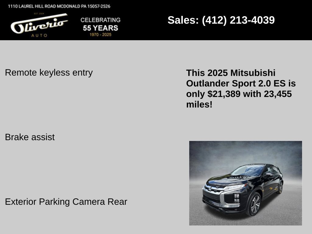 Used 2025 Mitsubishi Outlander Sport ES AWD/4WD image 5