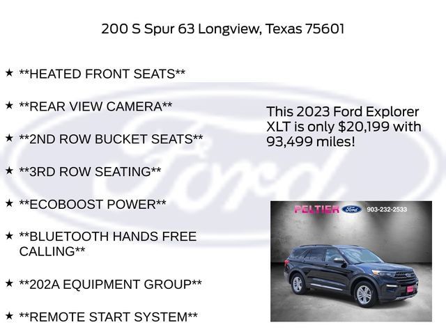 Used 2023 Ford Explorer XLT w/ Equipment Group 202A RWD image 11