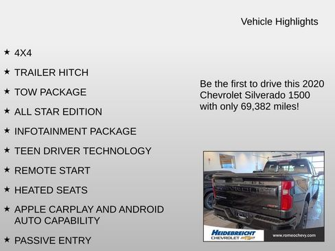 Certified 2020 Chevrolet Silverado 1500 RST w/ All-Star Edition image 7