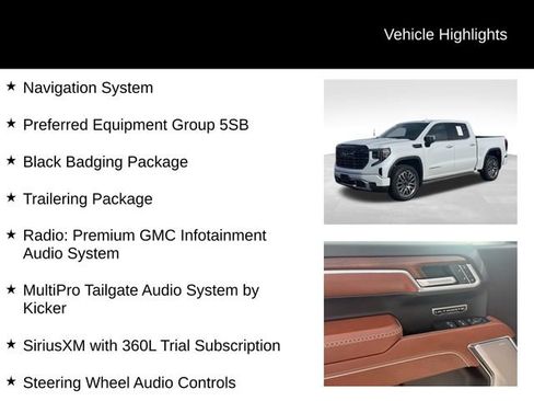 Certified 2026 GMC Sierra 1500 Denali Ultimate w/ LPO, Black Badging Package AWD/4WD image 7