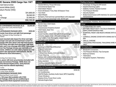 New 2025 GMC Savana 2500 w/ Enhanced Convenience Package image 26