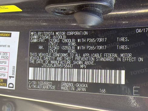 Used 2017 Toyota 4Runner SR5 RWD image 22