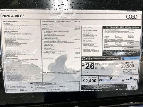 New 2026 Audi S3 Premium image 16
