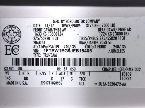 Used 2018 Ford F150 Platinum w/ Technology Package AWD/4WD image 56