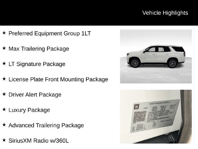 Certified 2021 Chevrolet Tahoe LT w/ LT Signature Package AWD/4WD image 27