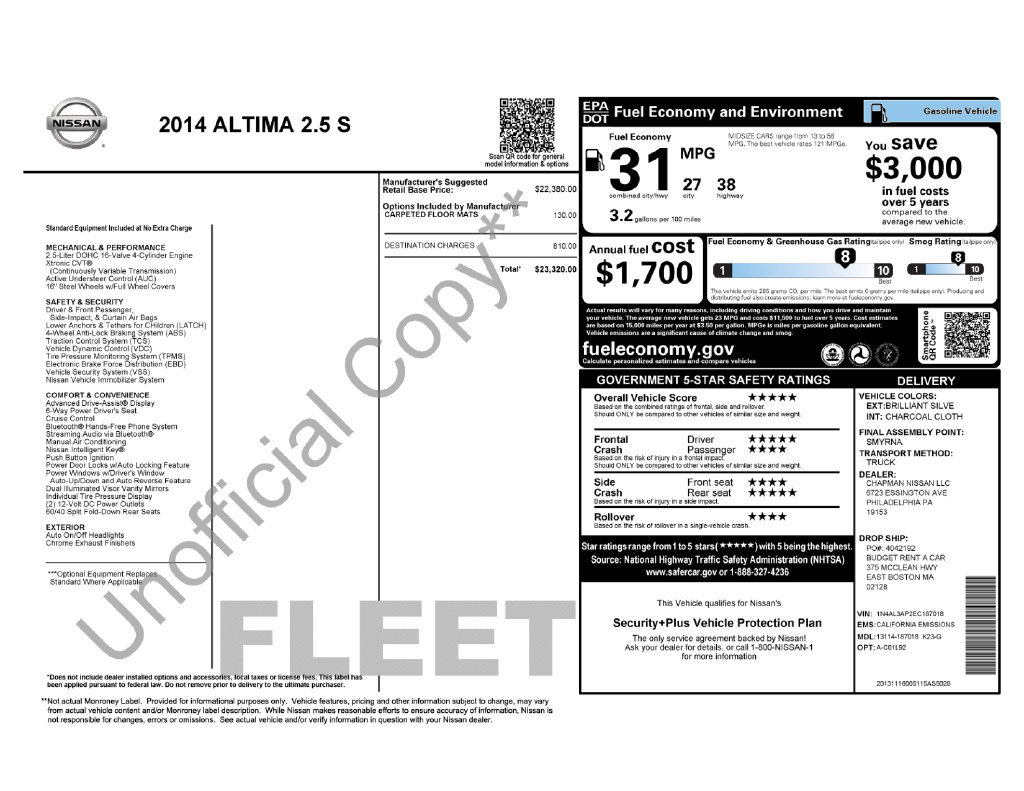 Used 2014 Nissan Altima 2.5 S FWD image 3