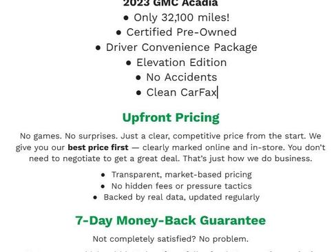 Certified 2023 GMC Acadia SLE w/ Driver Convenience Package image 2