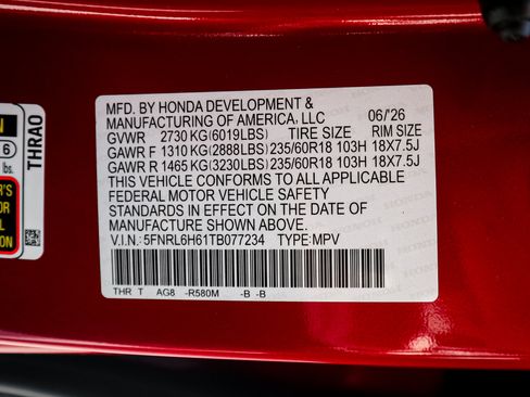 New 2026 Honda Odyssey EX-L image 34