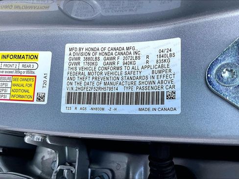 Used 2024 Honda Civic Sport image 16