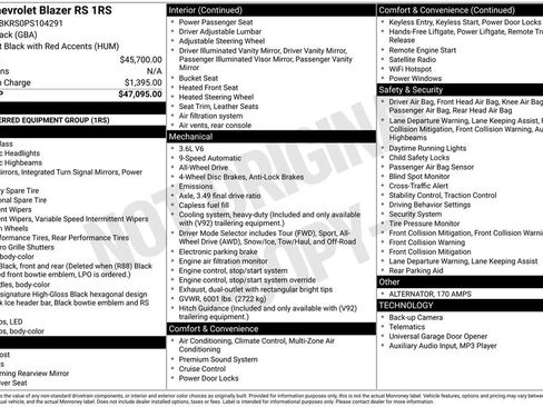 Used 2023 Chevrolet Blazer RS image 2