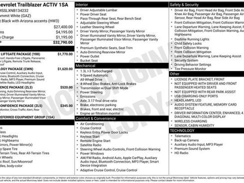 Used 2022 Chevrolet TrailBlazer ACTIV w/ Sun and Liftgate Package image 7