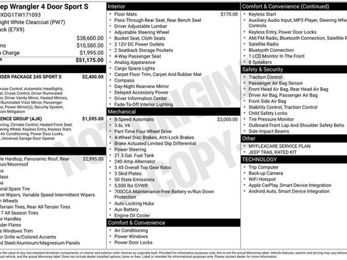 New 2026 Jeep Wrangler Sport S image 46