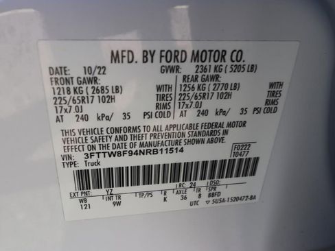 Certified 2022 Ford Maverick XL w/ Equipment Group 100A Standard image 23
