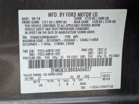 Used 2019 Ford Flex SEL w/ Equipment Group 202A image 11