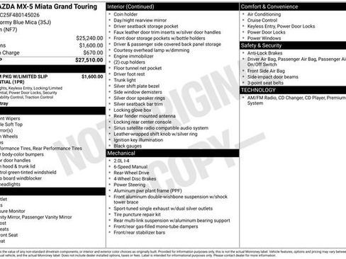 Used 2008 MAZDA MX-5 Miata Grand Touring image 6