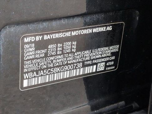 Used 2019 BMW 530i w/ Convenience Package image 26