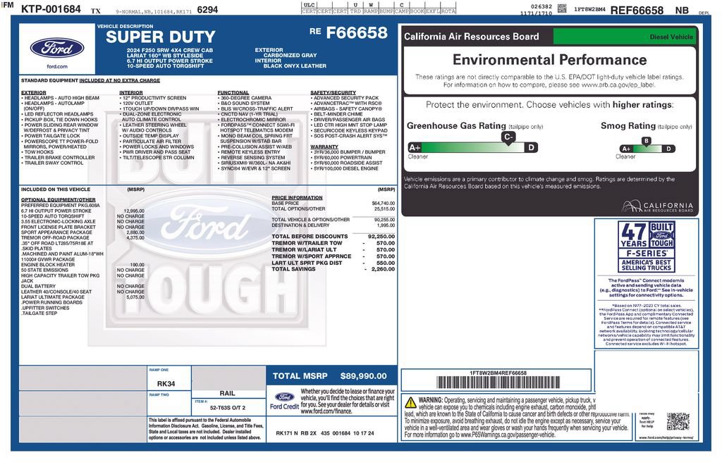 Used 2024 Ford F250 Lariat w/ Lariat Ultimate Package AWD/4WD image 49