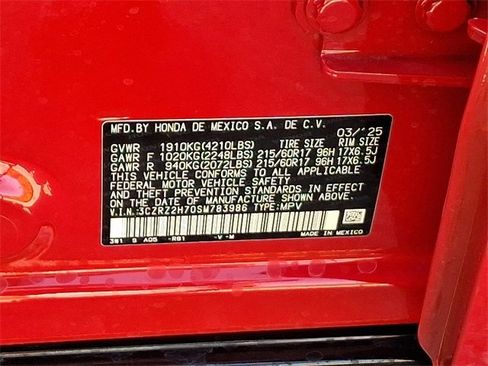 Certified 2025 Honda HR-V EX-L image 29