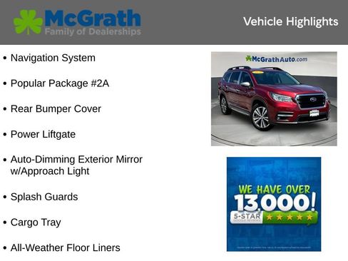 Used 2021 Subaru Ascent Touring w/ Popular Package #2A AWD/4WD image 6