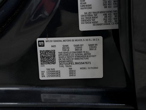 Used 2022 GMC Sierra 1500 AT4X image 67