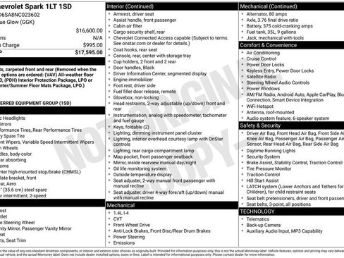 Used 2022 Chevrolet Spark LT image 18