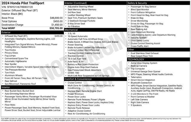 Used 2024 Honda Pilot TrailSport image 35