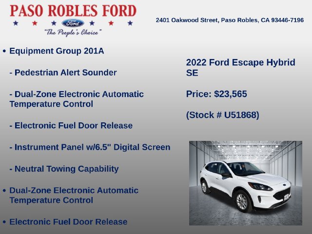 Used 2022 Ford Escape SE FWD image 6