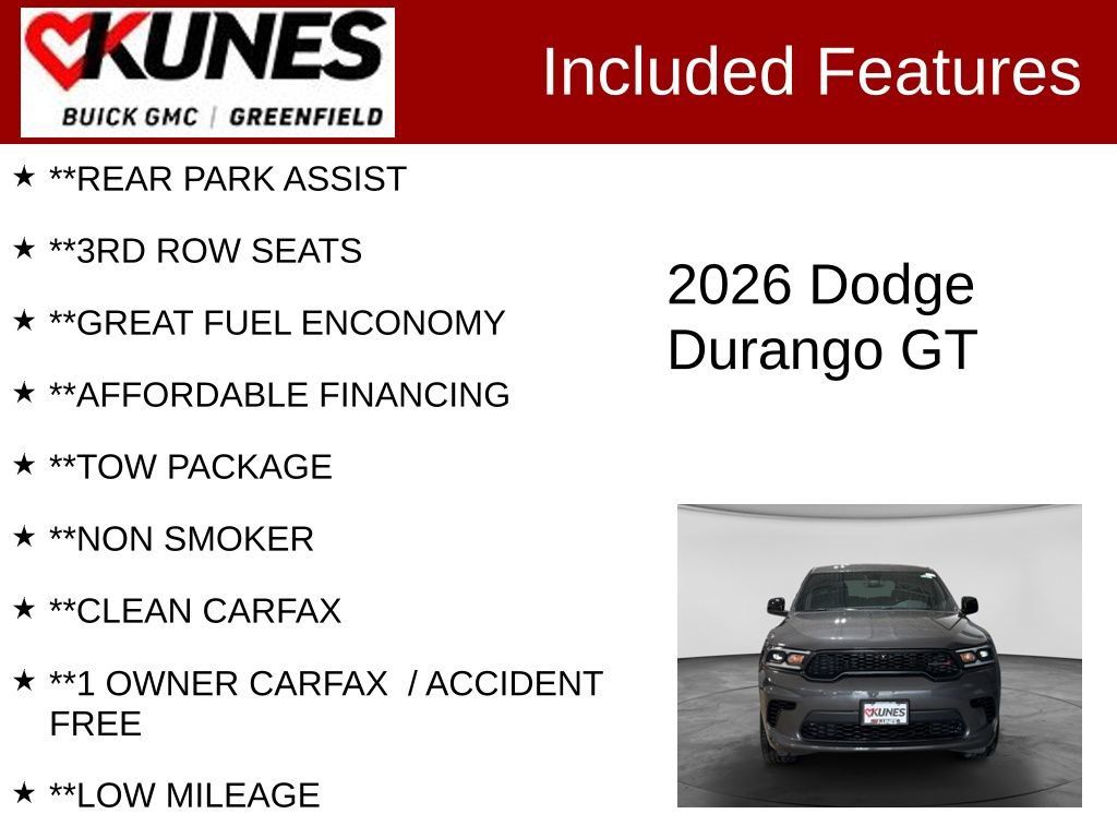 Used 2026 Dodge Durango GT AWD/4WD image 3