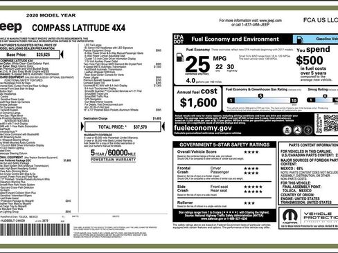 Certified 2020 Jeep Compass Latitude image 2
