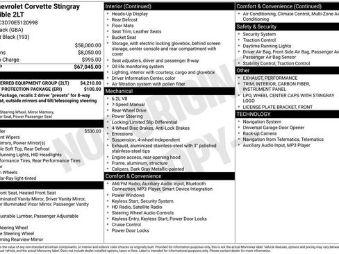 Used 2014 Chevrolet Corvette Base w/ 2LT Preferred Equipment Group image 25