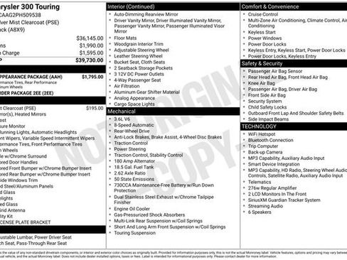 Used 2023 Chrysler 300 Touring w/ Sport Appearance Package RWD image 27